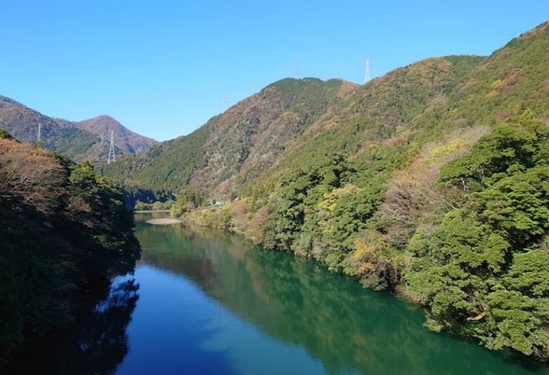 自然豊かな写しい揖斐川の風景